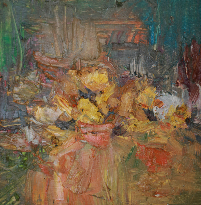 作品名称:《向日葵一》作者:王嘉曦 尺寸:30cm乘30cm
